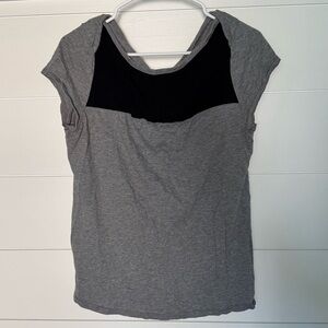 Merona Gray and Black Short Sleeve Tee, Women’s XL